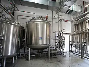 Vertical Purified Water Tank, SS316L/SS304